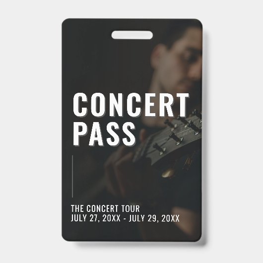 Concertfoto All Access Pass ID-badge Badge (Voorzijde)