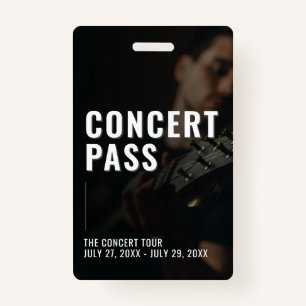 Concertfoto All Access Pass ID-badge Badge