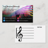 Concertfoto van Social Media Rock Band | Muzikant Visitekaartje (Voorkant / Achterkant)