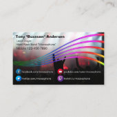 Concertfoto van Social Media Rock Band | Muzikant Visitekaartje (Voorkant)