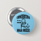 Concertina, Brain Freeze Ronde Button 5,7 Cm (Voorkant /achterkant)