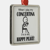 Concertina Happy Place Metalen Ornament (Rechts)