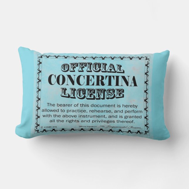 Concertina-licentie Kussen (Voorkant)
