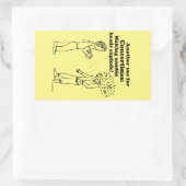 Concertina maakt Zombies exploderen de rechthoekig Rechthoekige Sticker (Tas)