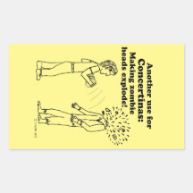 Concertina maakt Zombies exploderen de rechthoekig