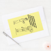 Concertina maakt Zombies exploderen de rechthoekig Rechthoekige Sticker (Envelop)