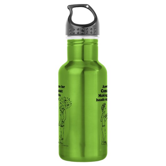 Concertina Makes Zombies Explode Waterfles (Achterkant)