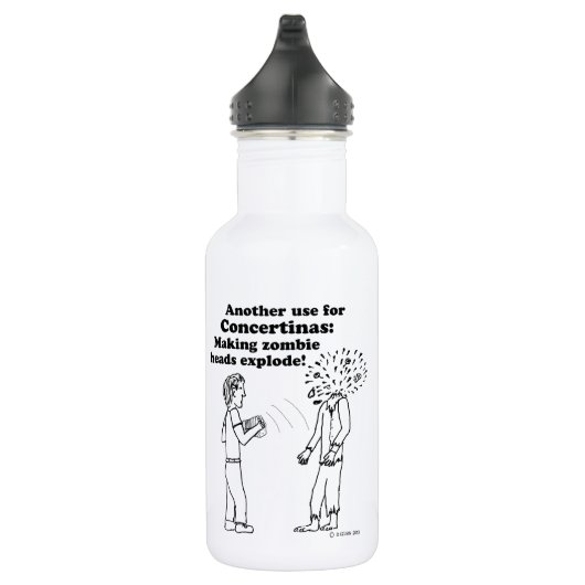 Concertina Makes Zombies Explode Waterfles (Rechts)