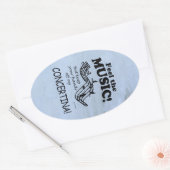 Concertina voelt de Sticker van het muziekovaal (Envelop)