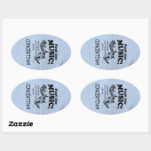 Concertina voelt de Sticker van het muziekovaal (Vel)