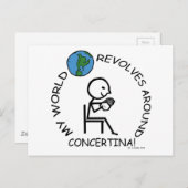 Concertina - World revolt rond Briefkaart (Voorkant / Achterkant)
