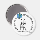 Concertina - World revolt rond Magneet (Voorkant / Achterkant)