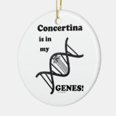 Concertina zit in mijn genen keramisch ornament (Links)