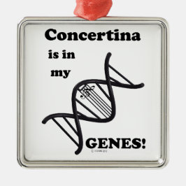 Concertina zit in mijn genen metalen ornament