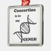 Concertina zit in mijn genen metalen ornament (Links)