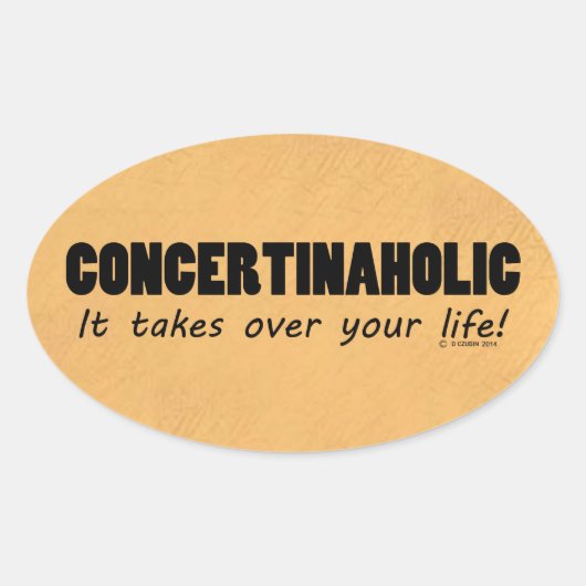 Concertinafolic Life Oval Sticker (Voorkant)