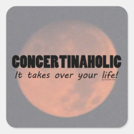 Concertinaholic Life Square Sticker