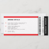 Concertkaart Music Bachelor Weekend Itinerarium Kaart (Achterkant)