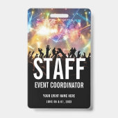 Concertkaart Personeel VIP All Access Pas Badge (Voorzijde)