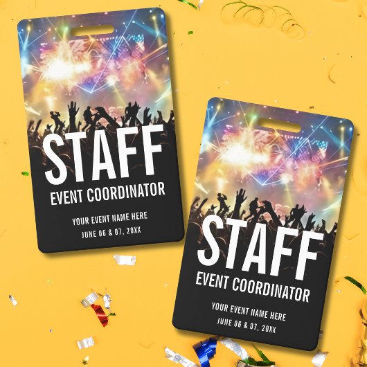 Concertkaart Personeel VIP All Access Pas Badge