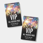 Concertkaart VIP All Access Pas  Badge (Voor- en achterkant)