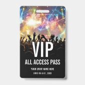 Concertkaart VIP All Access Pas  Badge (Voorzijde)
