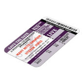 Concertkaartje Bewaar de Datummagneet Magneet (Linkerzijde)