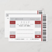 Concertkaartje RSVP (Voorkant / Achterkant)