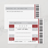 Concertkaartje RSVP Kaartje (Voorkant / Achterkant)