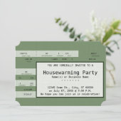 concertkaartje voor groene huishouding kaart (Staand voorkant)