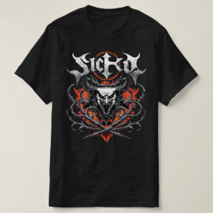 Concertkleding Draag heavy metal rockband Sicko T-shirt