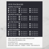 Concertkroeg, partijgebeurtenissenplanner Adverter Flyer (Achterkant)