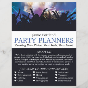 Concertkroeg, partijgebeurtenissenplanner Adverter Flyer