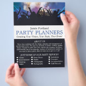 Concertkroeg, partijgebeurtenissenplanner Adverter Flyer (Hand)