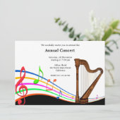 Concertmuziek Kaart (Staand voorkant)