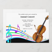 Concertmuziek Kaart (Voorkant / Achterkant)