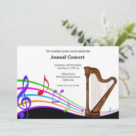 Concertmuziek Kaart (Staand voorkant)