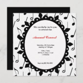 Concertmuziek Kaart (Voorkant / Achterkant)