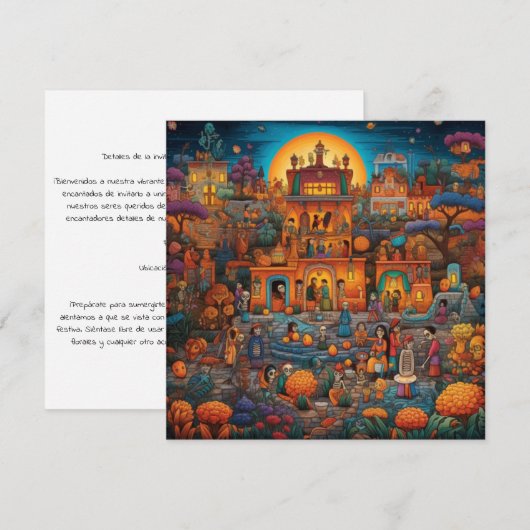 "Concerto de los Muertos" Kaart (Voorkant / Achterkant)