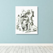 Concerto Spirituale, gepubliceerd op 23 maart 1773 Canvas Afdruk (Insitu (Houten vloer))