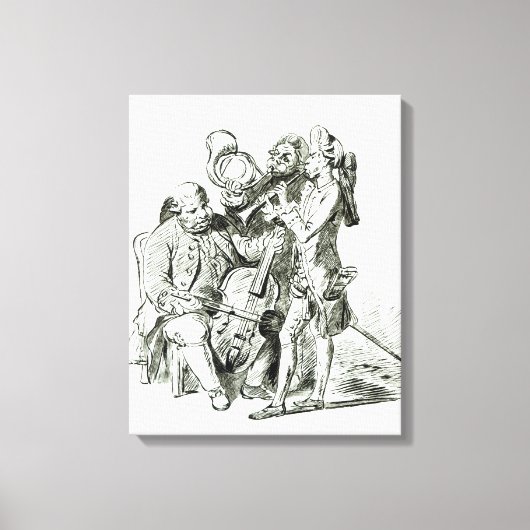 Concerto Spirituale, gepubliceerd op 23 maart 1773 Canvas Afdruk (Voorkant)