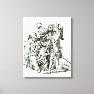 Concerto Spirituale, gepubliceerd op 23 maart 1773 Canvas Afdruk