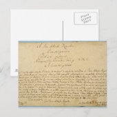 Concerto's van Brandenburger van de met de hand Briefkaart (Voorkant / Achterkant)