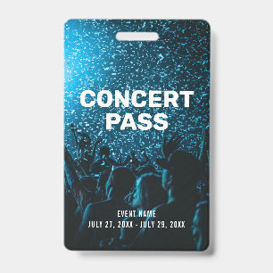 Concertpasfoto Aangepaste ID-badge Badge
