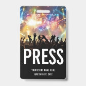 Concertpersoneel All Access Pas Badge (Achterkant)