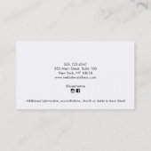 Concertpianist Grote Piano Visitekaartje (Achterkant)