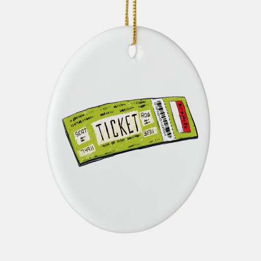 Concertticket Keramisch Ornament (Rechts)
