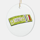 Concertticket Keramisch Ornament (Links)