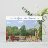 Concertuitnodiging Kaart (Staand voorkant)