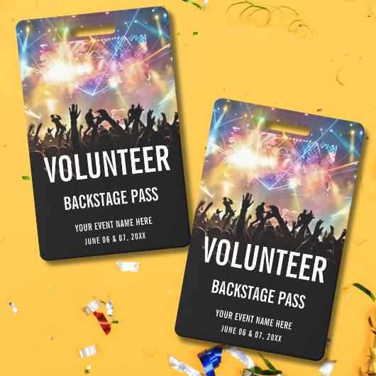 Concertvrijwilliger All Access Pas Badge